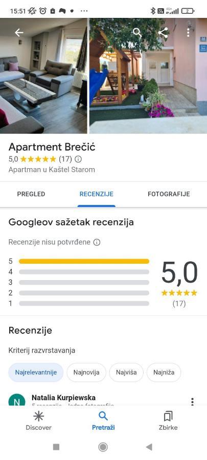 Villa Apartments Brecic 1 Kaštela Exterior foto